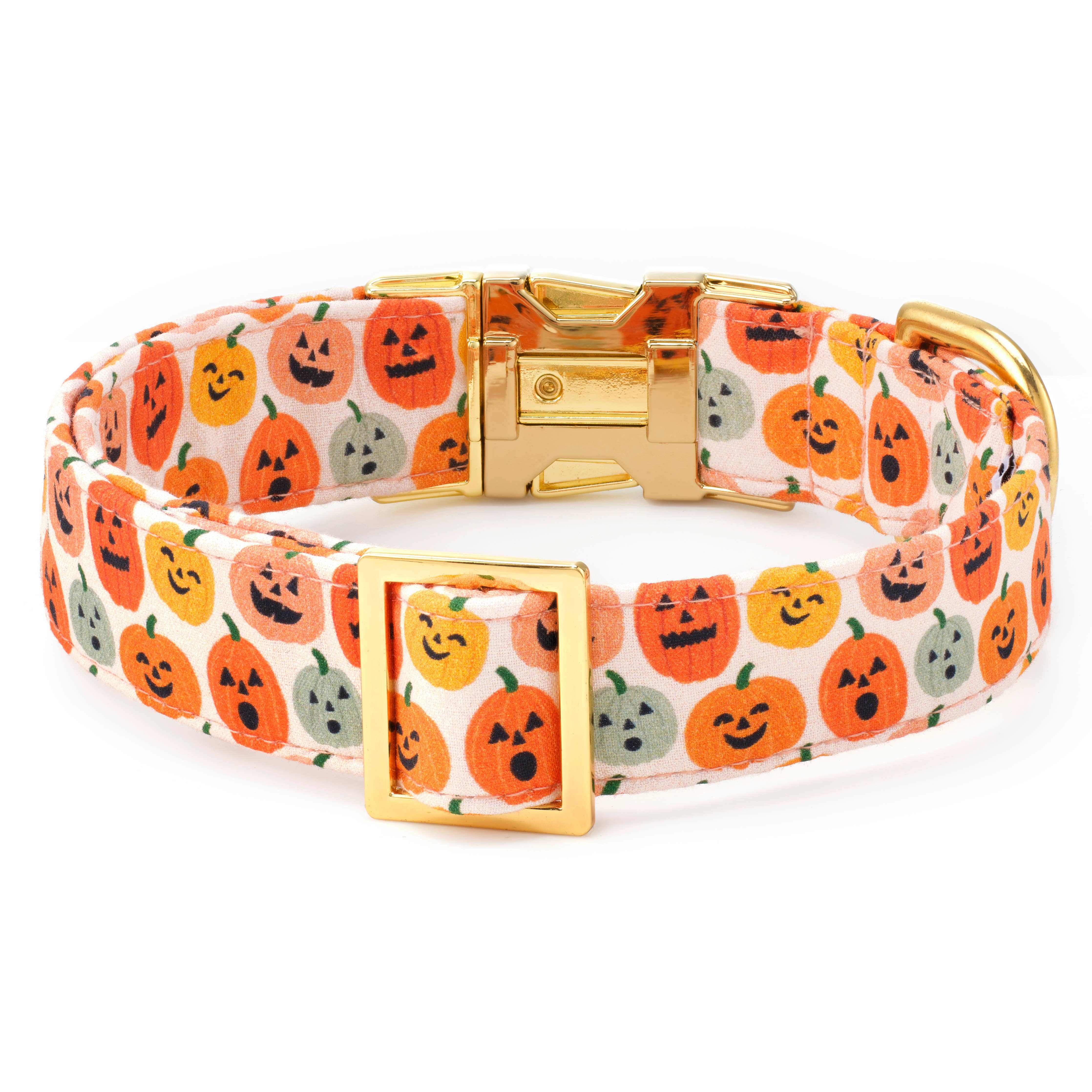 Jack-o'-Lanterns Halloween Dog Collar