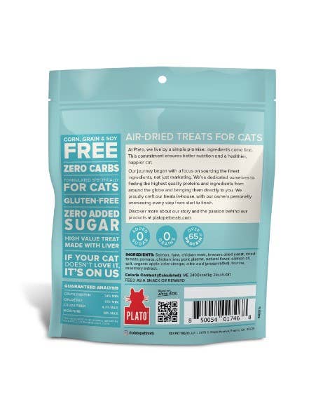 Plato Air-Dried Cat Treats Tuna & Salmon Recipe 2.5oz - The Bougie Pet Boutique
