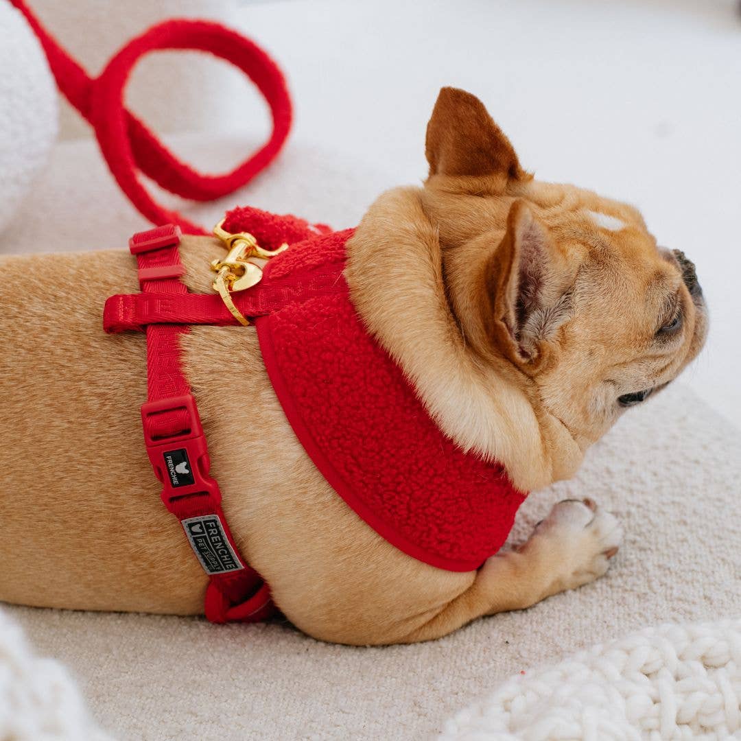 Frenchie Duo Reversible Harness - Teddy Red