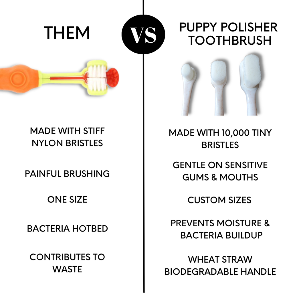 Puppy Polisher Eco Toothbrush - (Medium) - The Bougie Pet Boutique