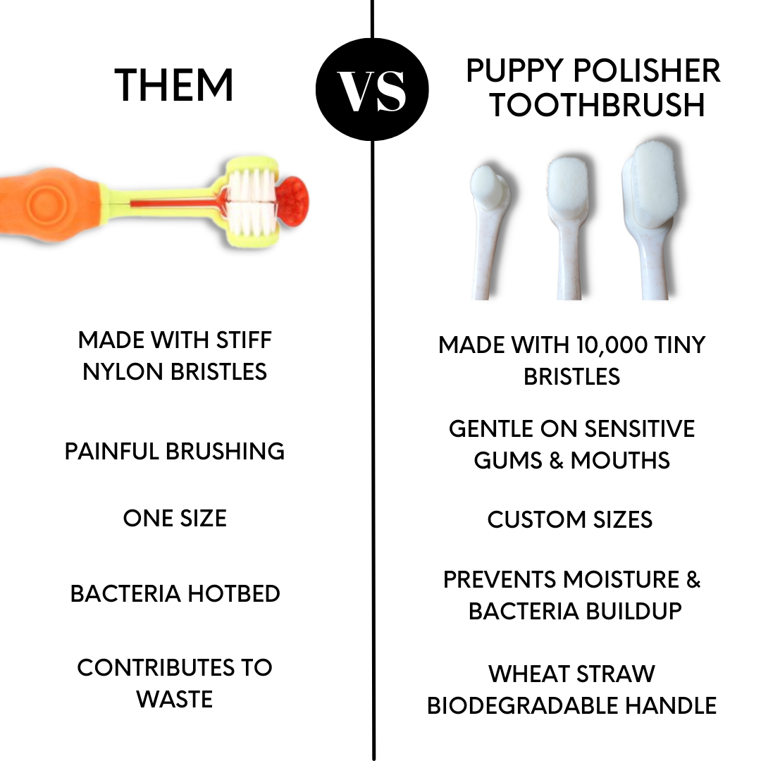 Puppy Polisher Eco Toothbrush - (Medium) - The Bougie Pet Boutique