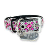 CHOCOLAT ROSÉ COLLECTION PINK SILVER DOG COLLAR SMALL Jacqueline Kent