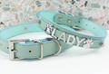 Sniffany Blue Chrome Personalizable Pet Collar - The Bougie Pet Boutique
