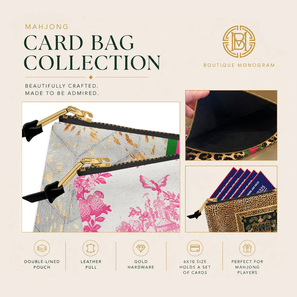 Mahjong Tile and Card Bag, Boutique Monogram Boutique Monogram