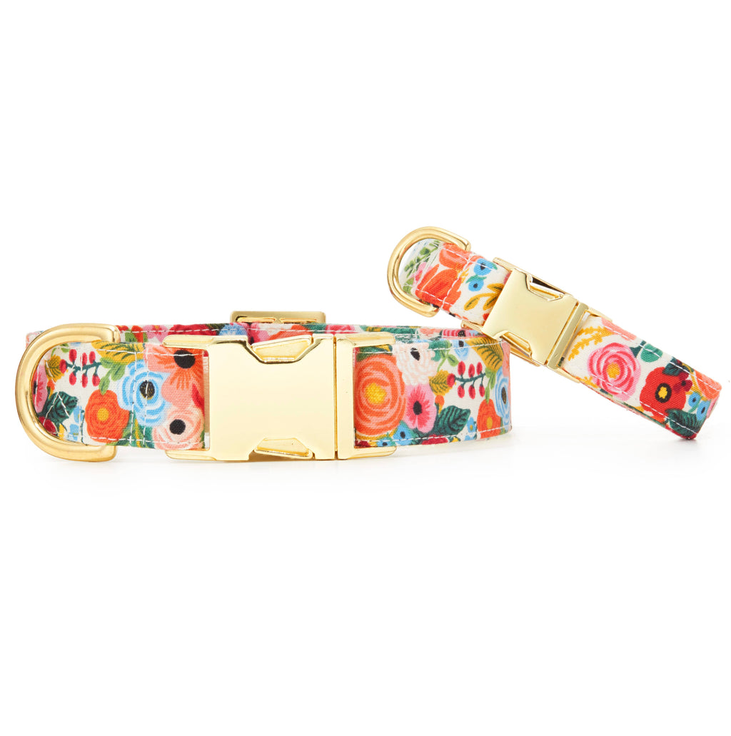 Rifle Paper Co. x TFD Garden Party Dog Collar - The Bougie Pet Boutique