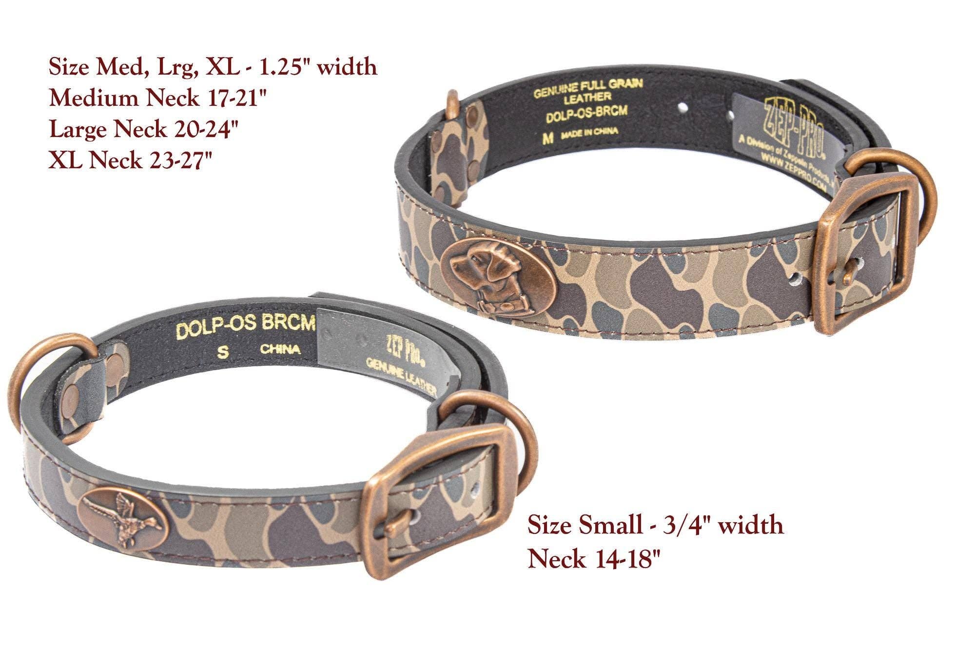 Alabama Crimson Tide Old School Camo Leather Dog Collar Zep-Pro