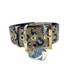 WILD LEOPARD LUX COLLECTION LEOPARD GOLD DOG COLLAR LARGE Jacqueline Kent