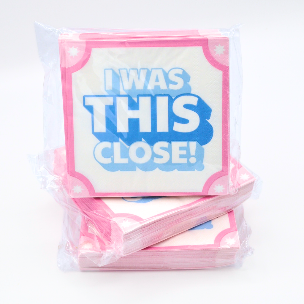 "I Was THIS Close!" Cocktail Napkins Middle & Main Mahjong