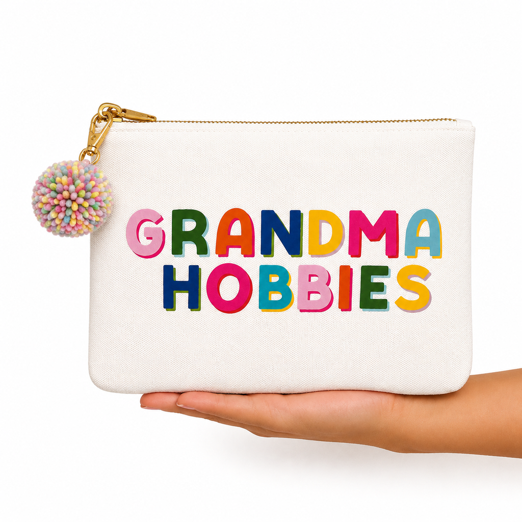 Needlepoint Bag Grandma Hobbies Stripe Cross stitch project Aspen Lane