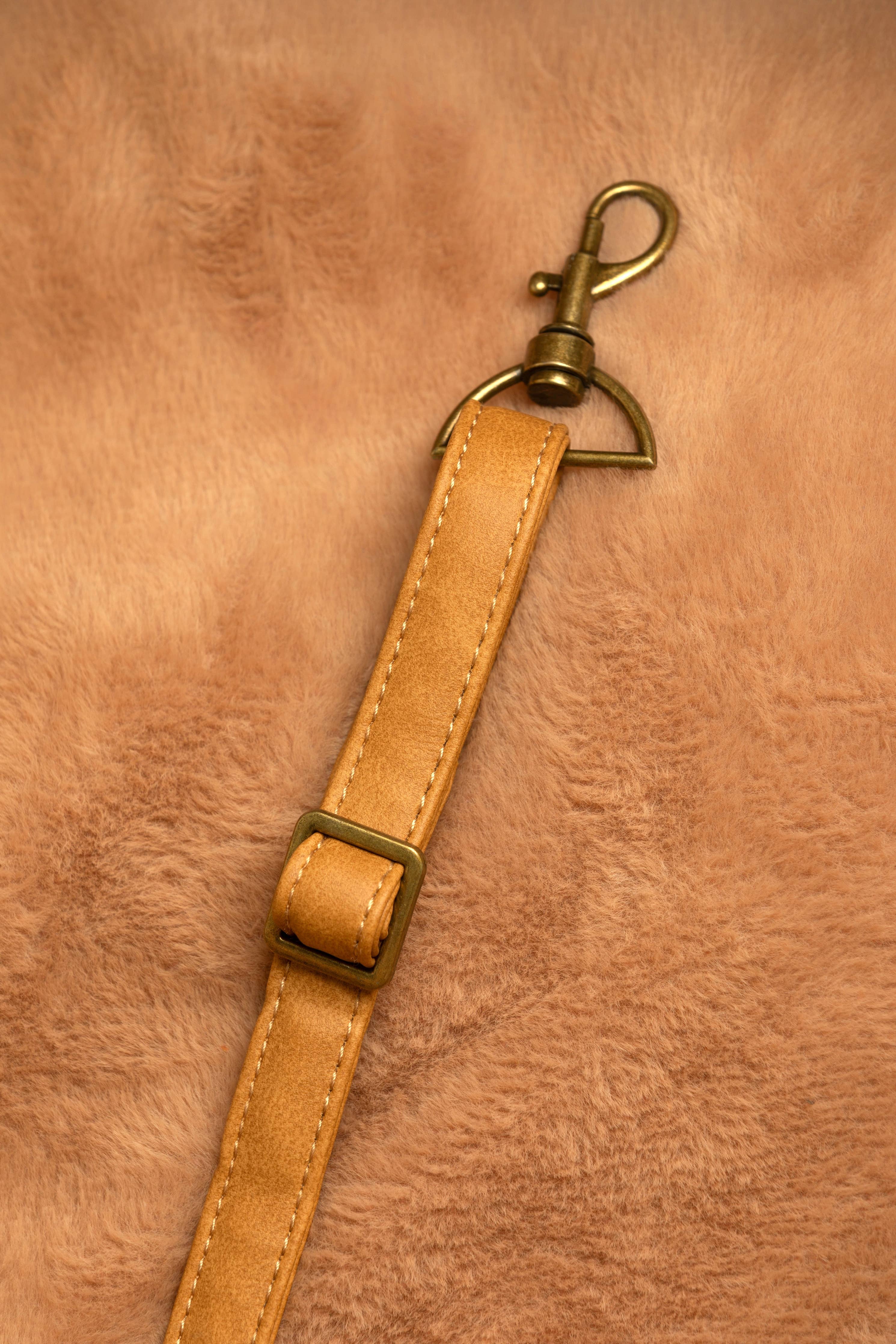 Dog Car Seat Carrier Orthopedic Crushed Foam, Camel, Vegan Leather