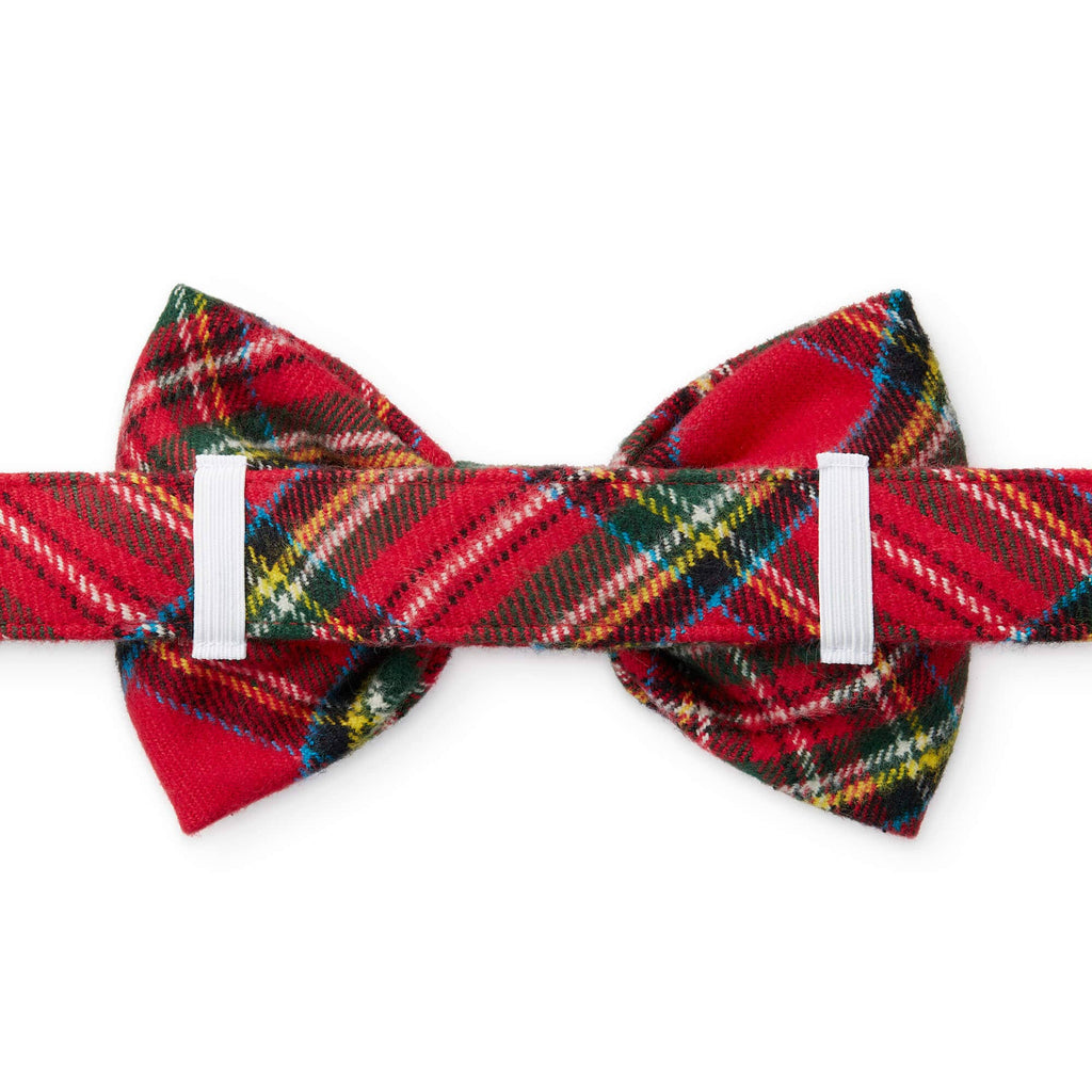 Tartan Plaid Flannel Holiday Dog Bow Tie - The Bougie Pet Boutique