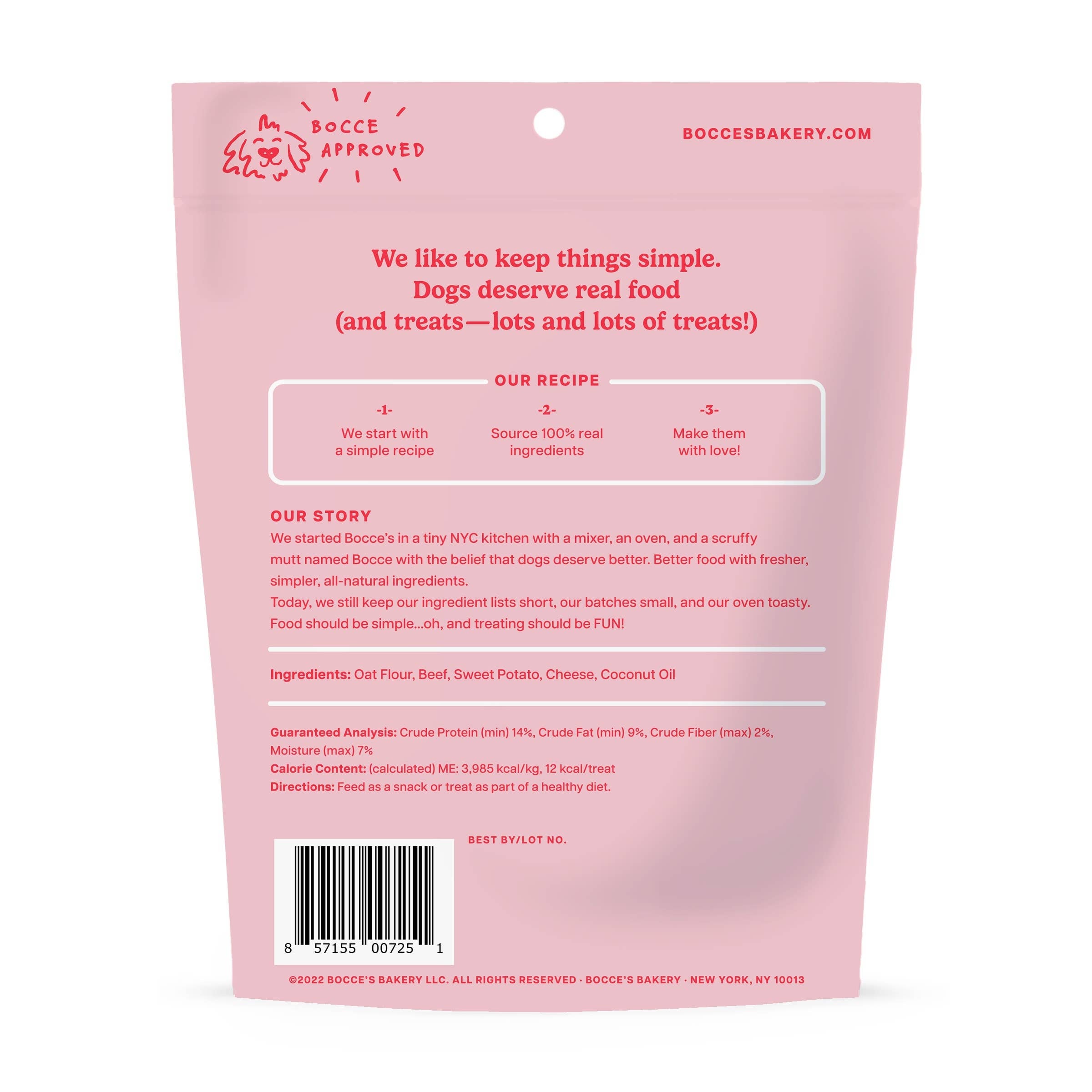Bocce's Bakery Burgers & Fries Biscuit Dog Treats 5oz - The Bougie Pet Boutique