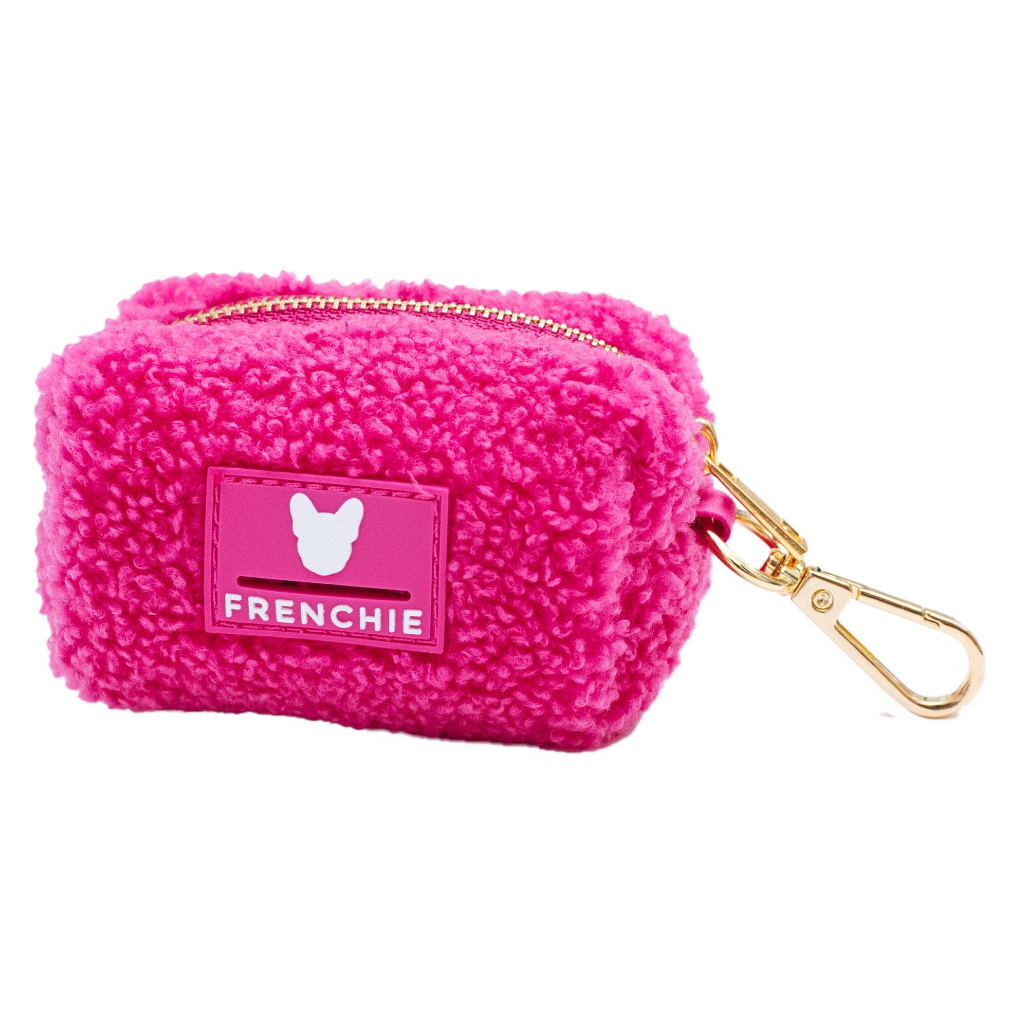 Frenchie Poo Bag Holder - Teddy Hot Pink - The Bougie Pet Boutique
