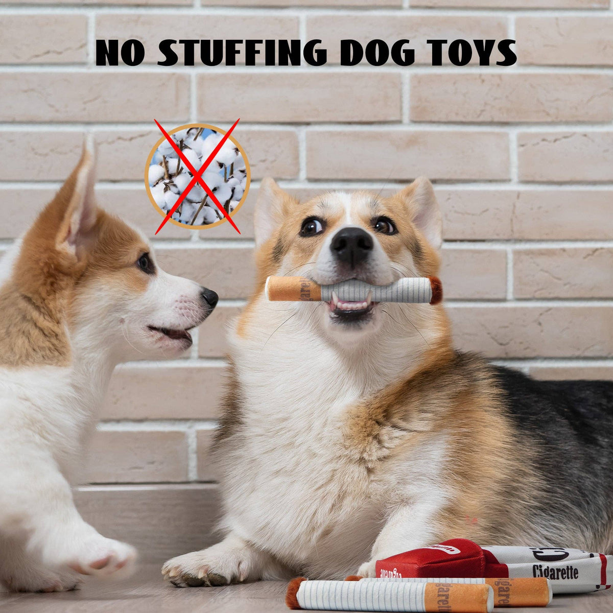 Nocciola Interactive Giggles Dog Toys for Puppies Small Medium Dogs Nocciola