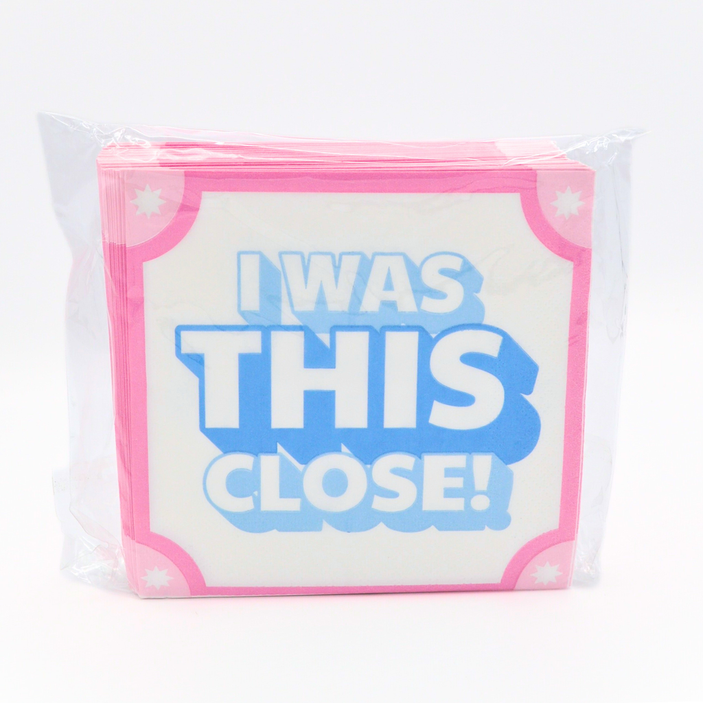 "I Was THIS Close!" Cocktail Napkins Middle & Main Mahjong