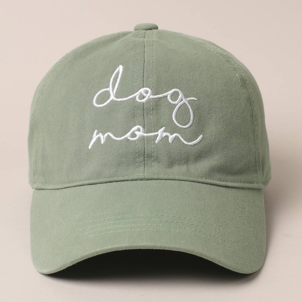 Dog Mom Lettering Embroidery Baseball Cap Fashion City