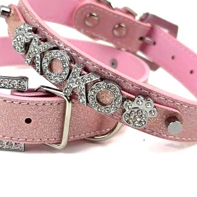 Letter & shape charms - silver bling or non bling 10mm - The Bougie Pet Boutique