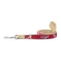 Alabama Crimson Tide Collegiate Woven Ribbon Dog Lead. - The Bougie Pet Boutique