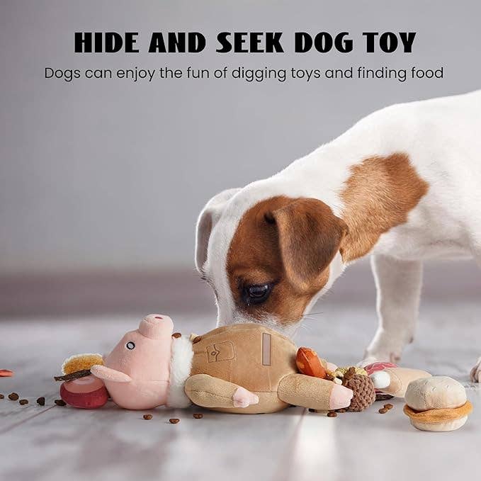 Nocciola Stuffed Pig Dog Toys - The Bougie Pet Boutique