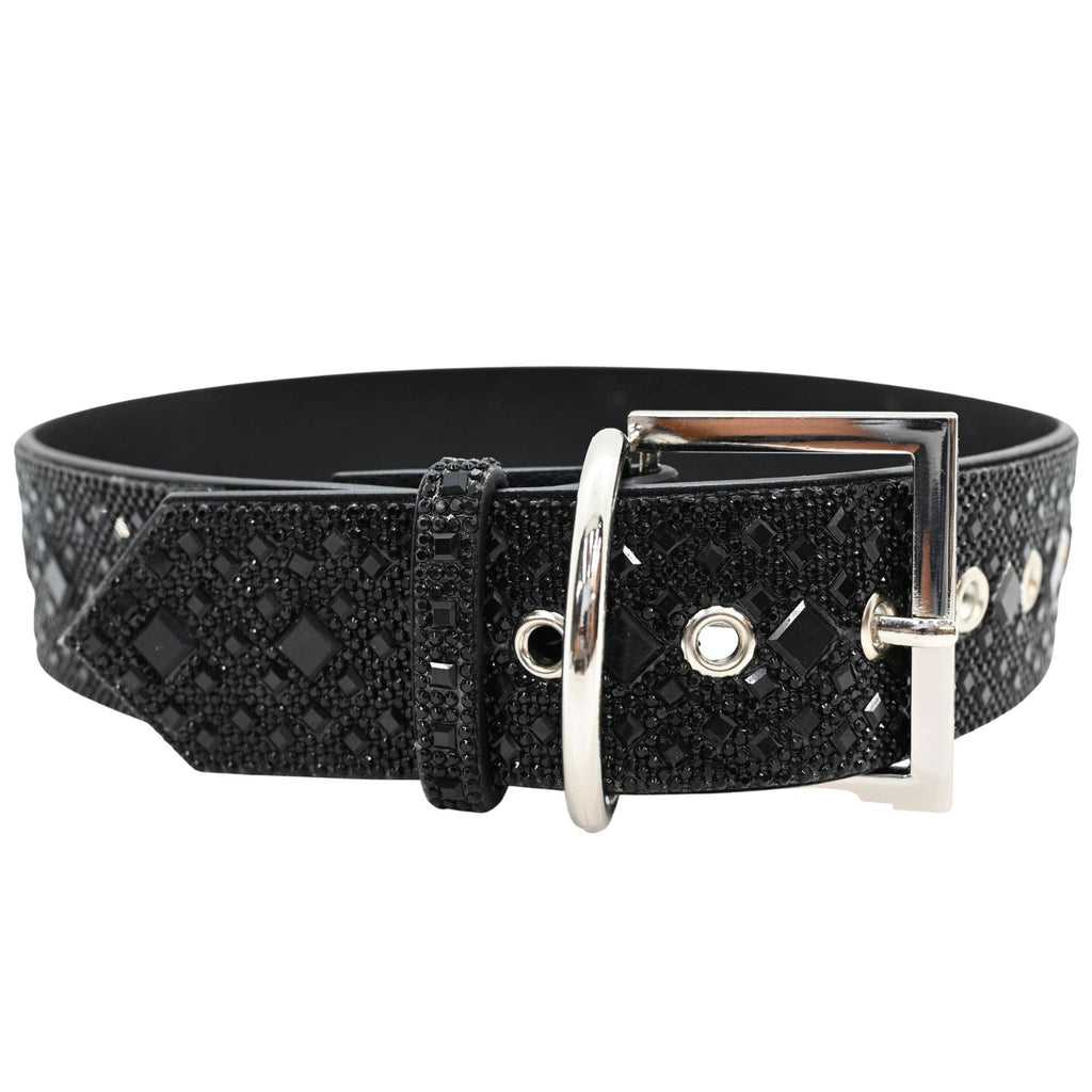 Black Rhinestone Dog Collar Dog Collar World