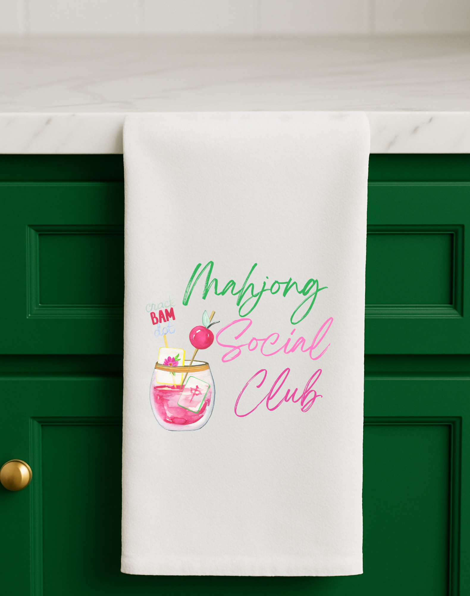 Mahjong gift Mahjong gift towel social club cute hostess Aspen Lane