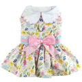 Pastel Meadow Dog Dress with Matching Leash - The Bougie Pet Boutique