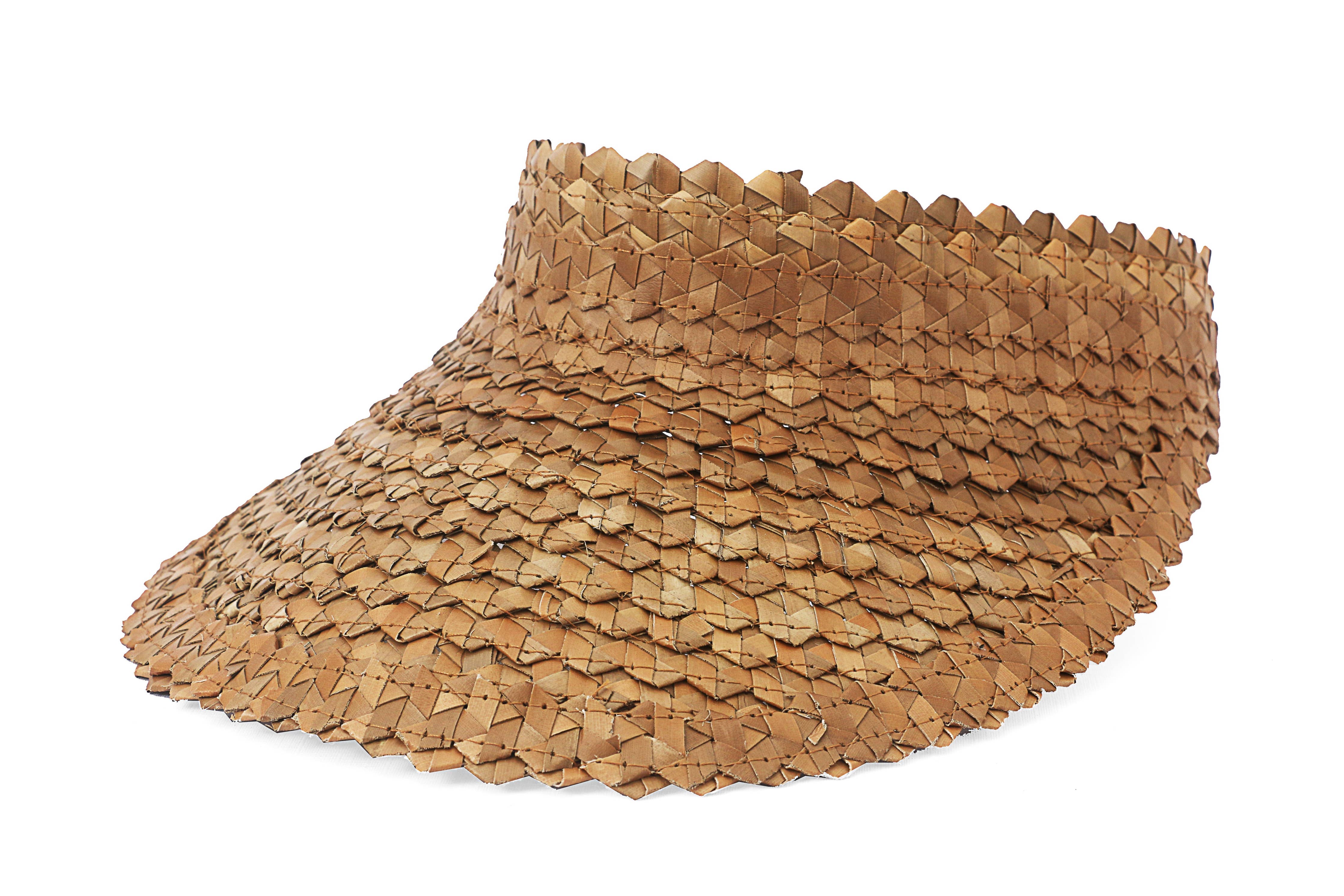 Island Visor Straw Hat Tan The Artisan and Company