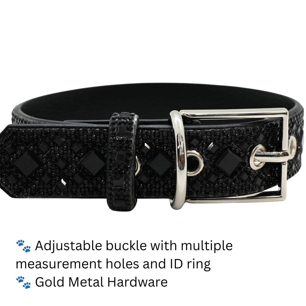 Black Rhinestone Dog Collar Dog Collar World