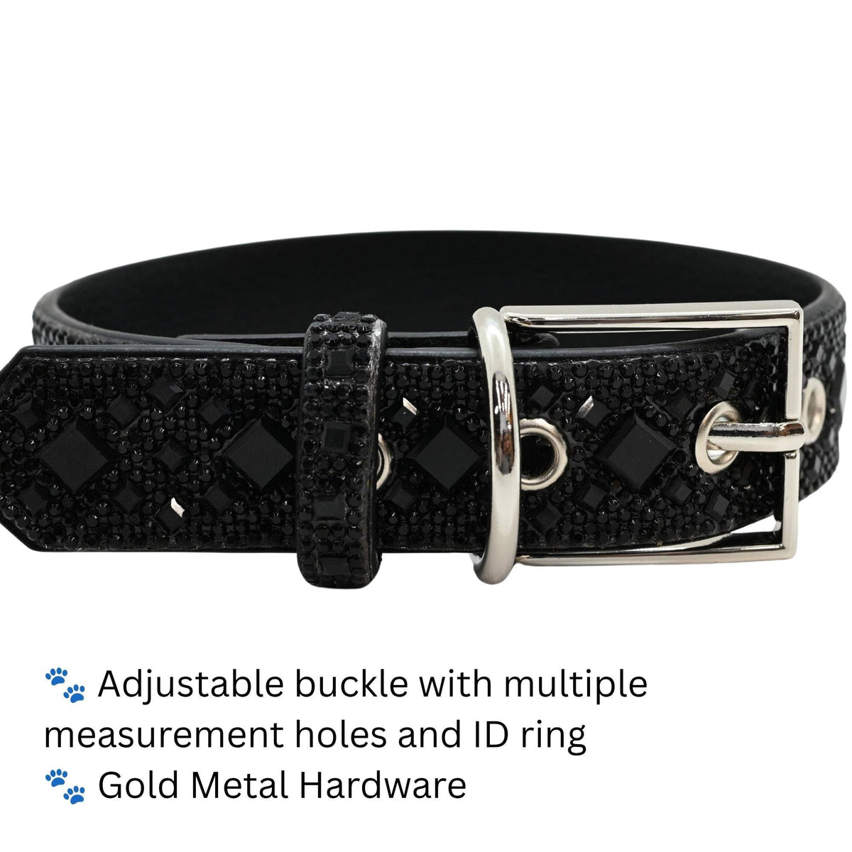 Black Rhinestone Dog Collar Dog Collar World
