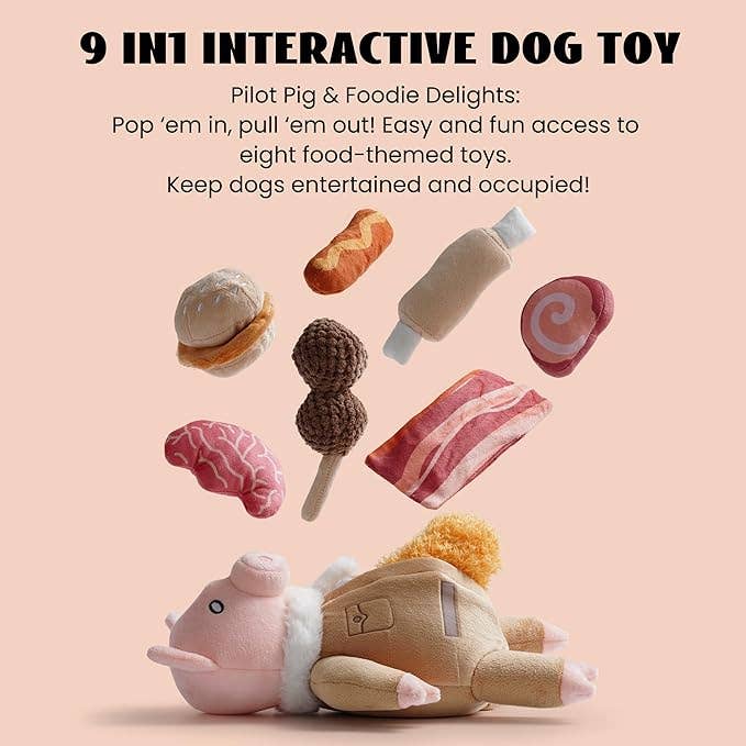 Nocciola Stuffed Pig Dog Toys - The Bougie Pet Boutique