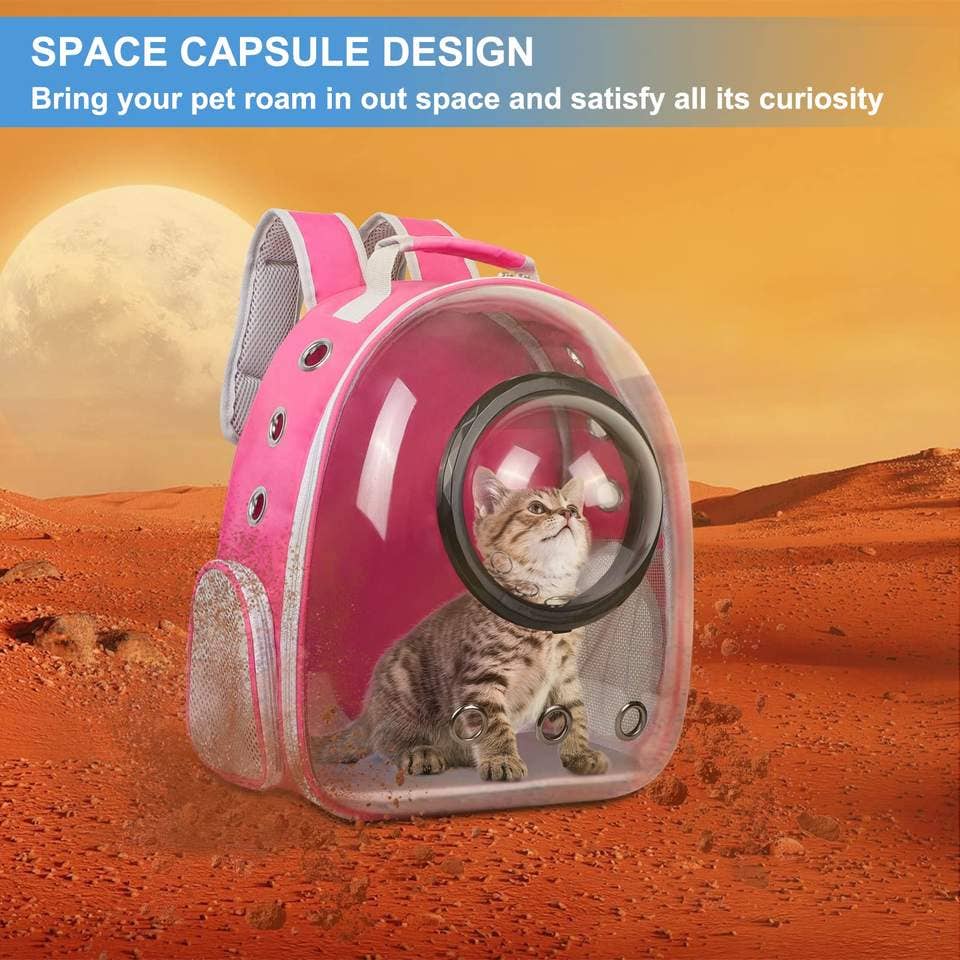 Space Capsule Bubble Cat Backpack Carrier, Pet Carrier Backp