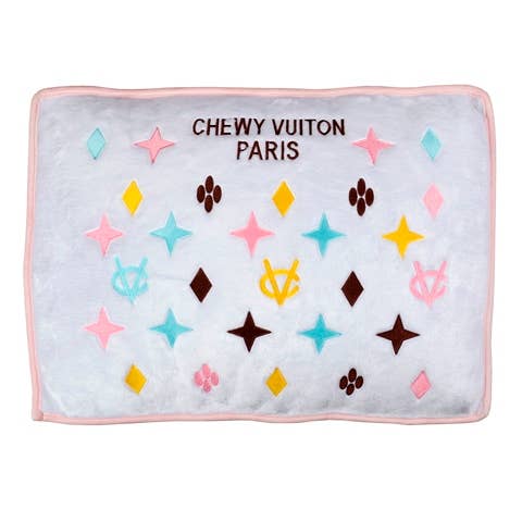 White Chewy Vuiton Bed Soft, Washable Dog Bed - The Bougie Pet Boutique