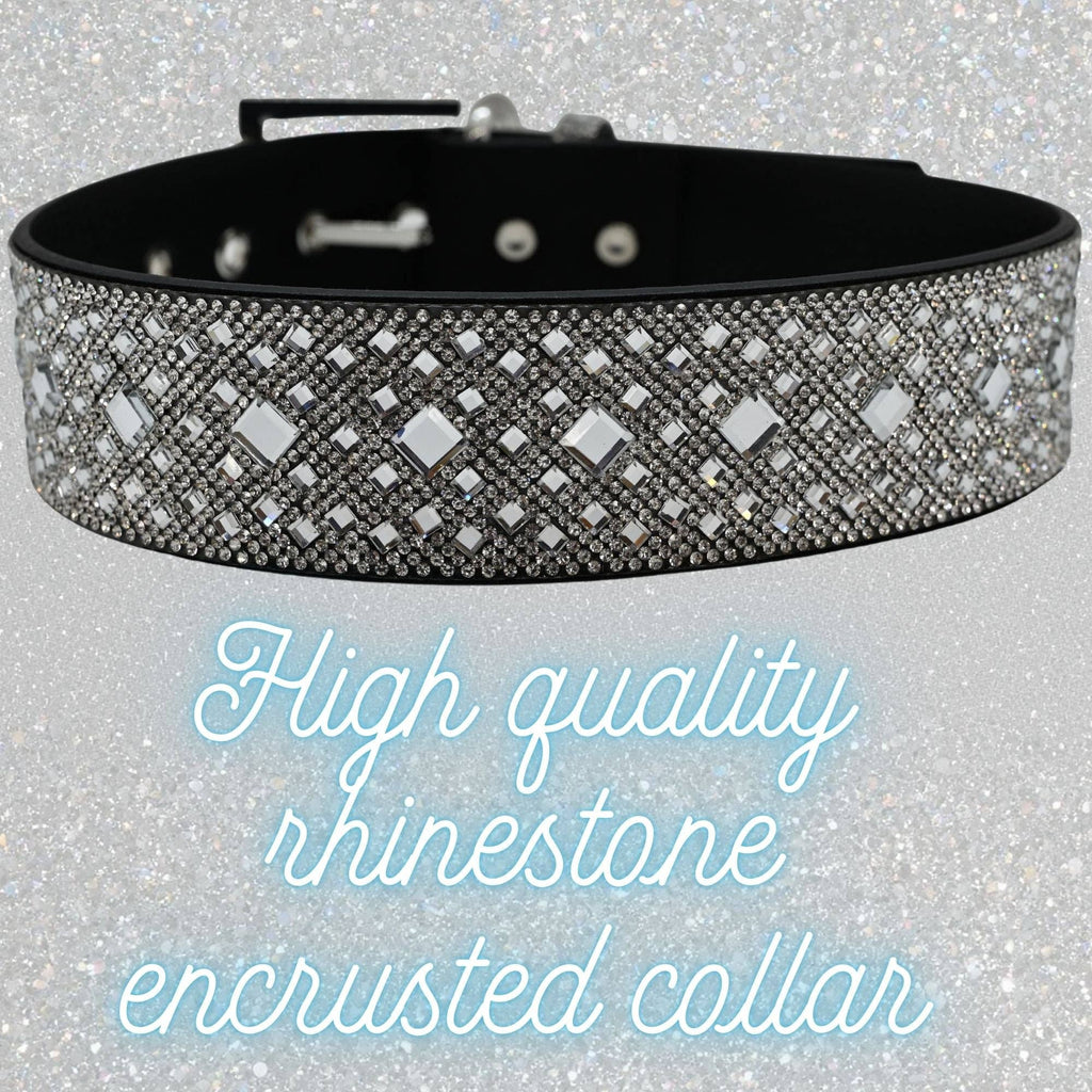 Silver Rhinestone Dog Collar Dog Collar World