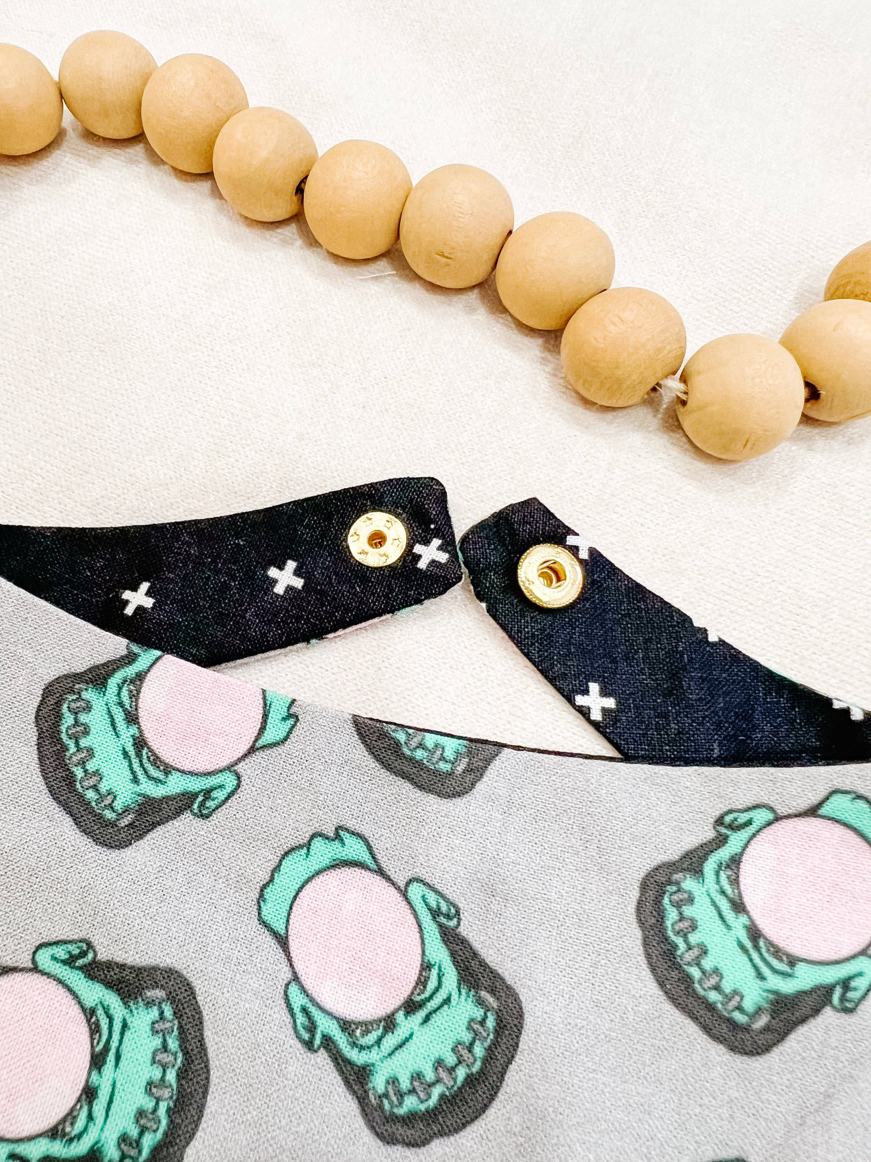 Frank and Bubbles Reversible Dog Bandana Halloween Pet Scarf