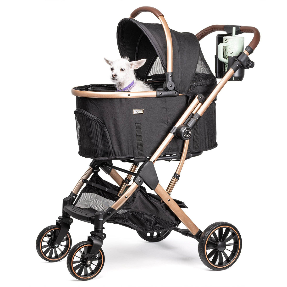 Signature Legacy Pet Stroller + Removable Cradle Dogline