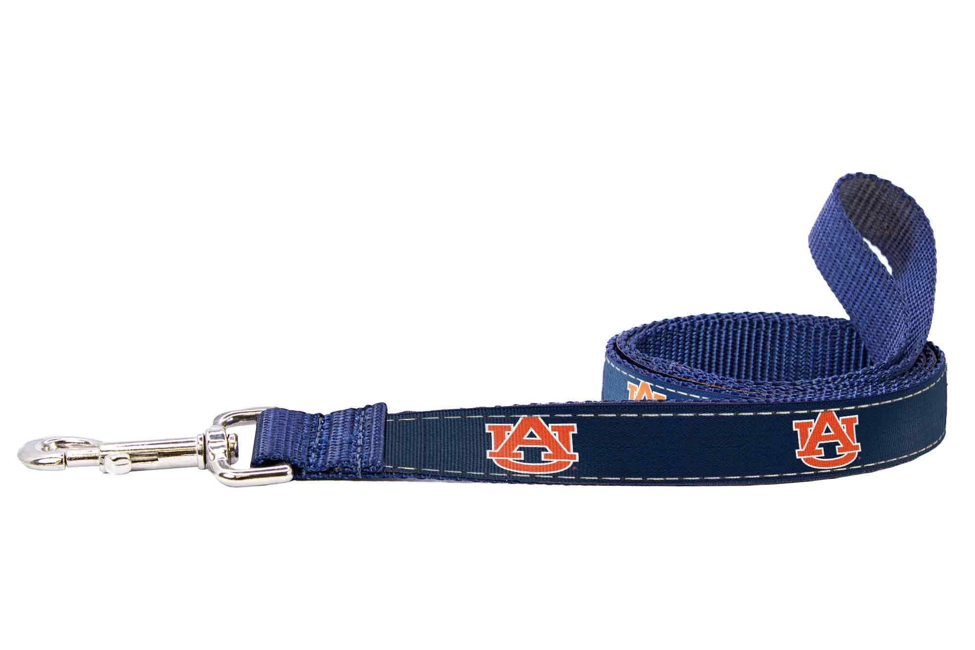 Auburn Tigers Adjustable Ribbon Dog Collar Lead.