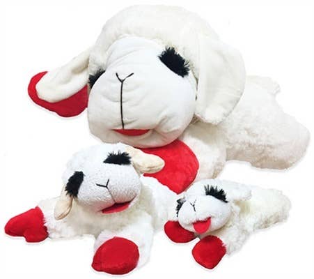 Multipet Lamb Chop Plush Dog Toy 10" Pet Palette Distribution