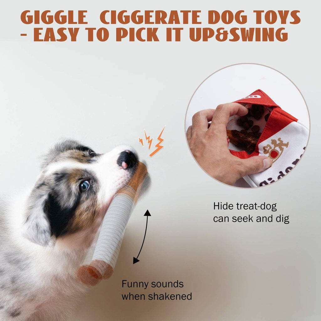 Nocciola Interactive Giggles Dog Toys for Puppies Small Medium Dogs Nocciola