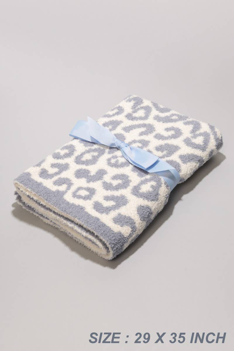 Pet Leopard Print Luxury Soft Throw Blanket