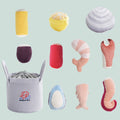 Nocciola 10 PCS Seafood Boil Small Dog Toys for Boredom, Puppy Crinkle Dog Squeaky Toys to Keep Them Busy - The Bougie Pet Boutique