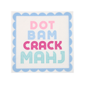 "Dot Bam Crack MAHJ" Cocktail Napkins Middle & Main Mahjong