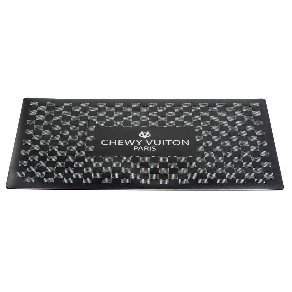 Black Checker Chewy Vuiton Placemat Haute Diggity Dog