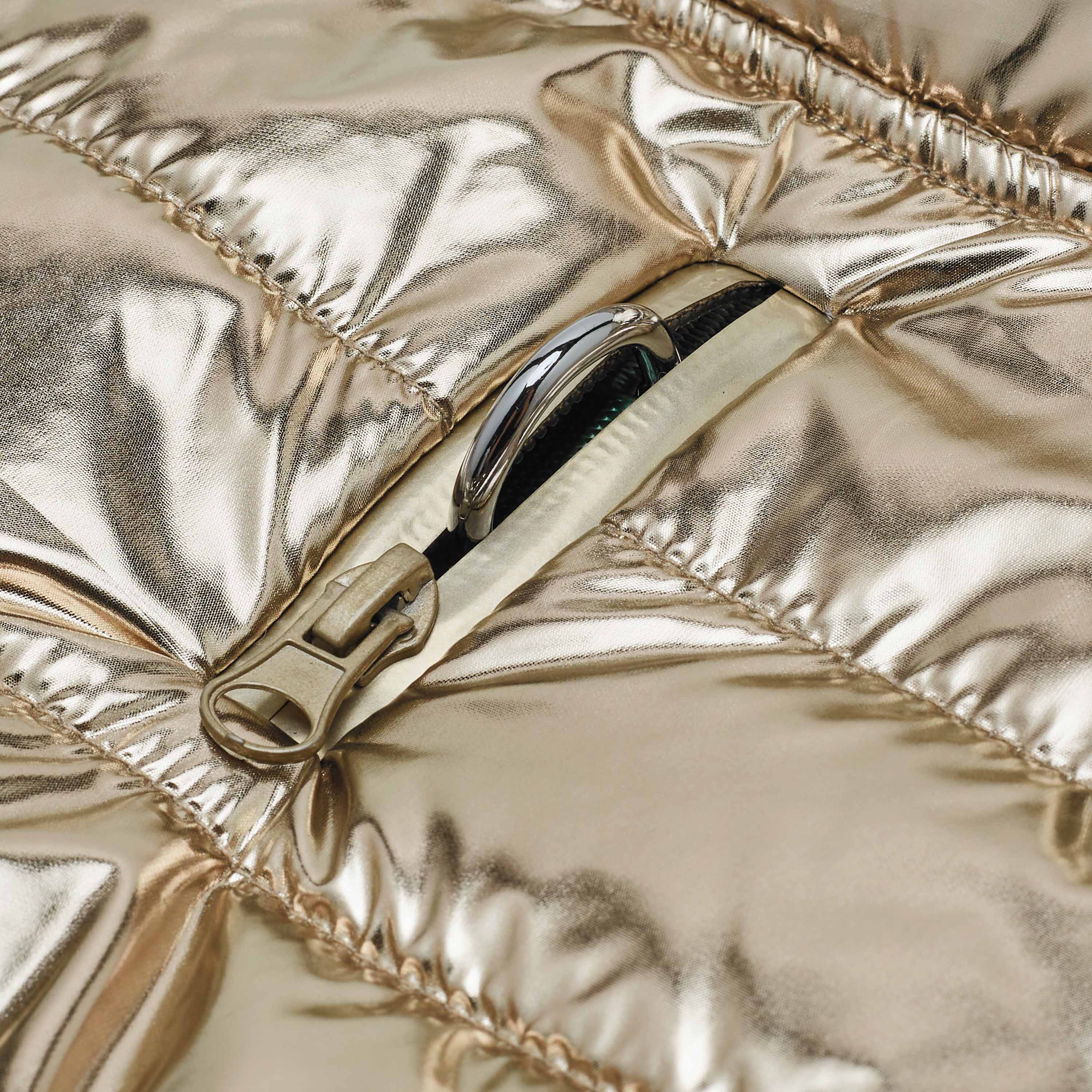 Custom-woven& Dyed Puffer Jacket, Flex Chest + Leash Opening - The Bougie Pet Boutique