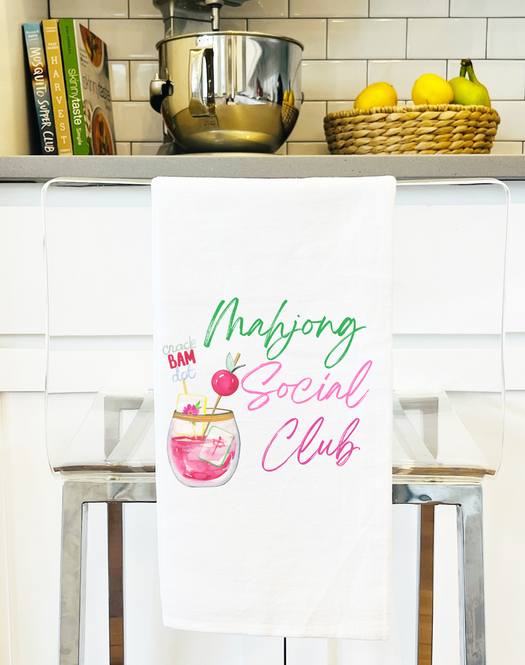 Mahjong gift Mahjong gift towel social club cute hostess Aspen Lane