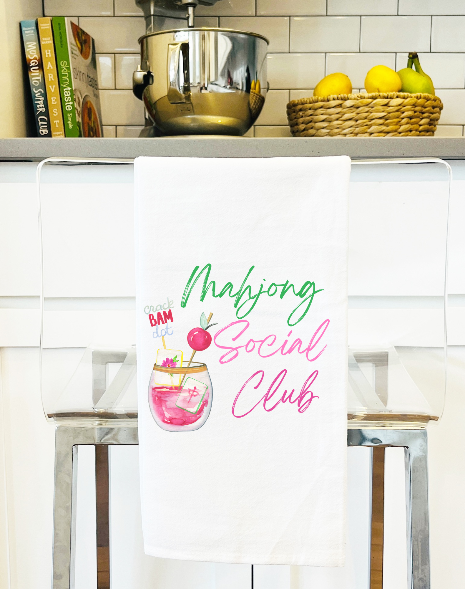 Mahjong gift Mahjong gift towel social club cute hostess Aspen Lane