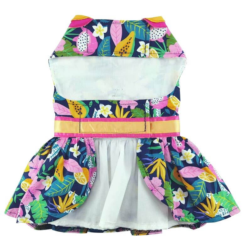 Fiesta Floral Dog Dress with Matching Leash