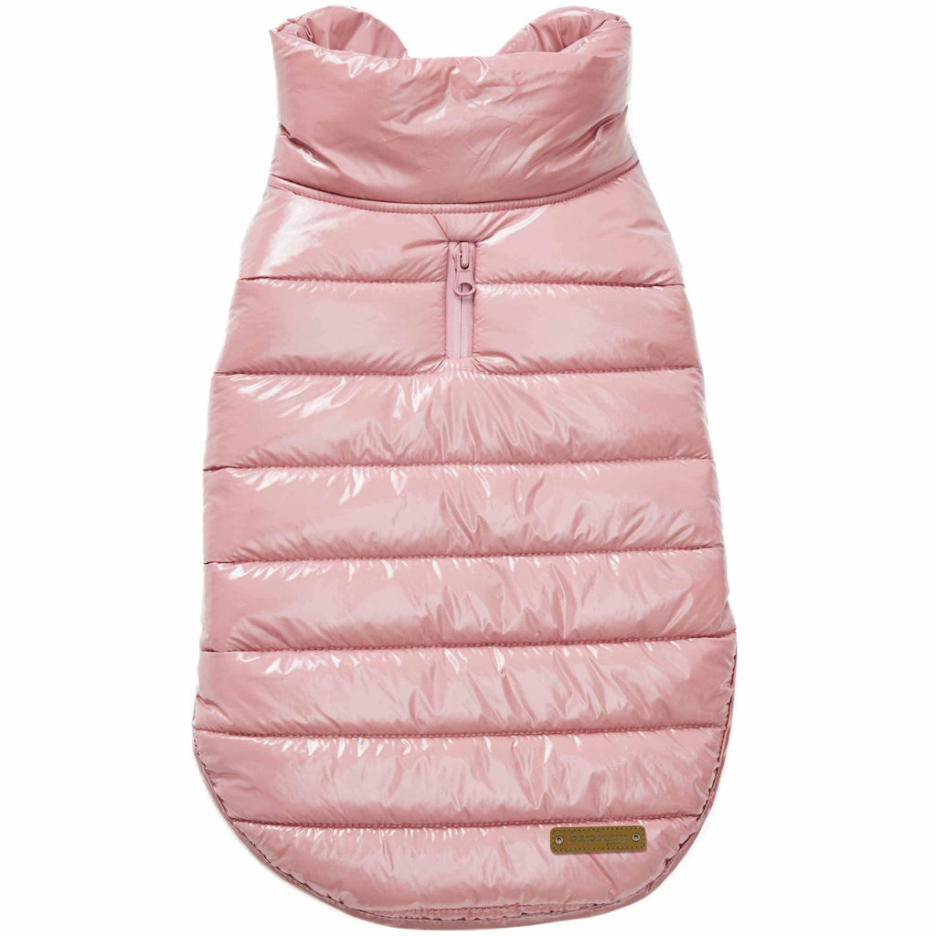 Custom-woven& Dyed Puffer Jacket, Flex Chest + Leash Opening - The Bougie Pet Boutique