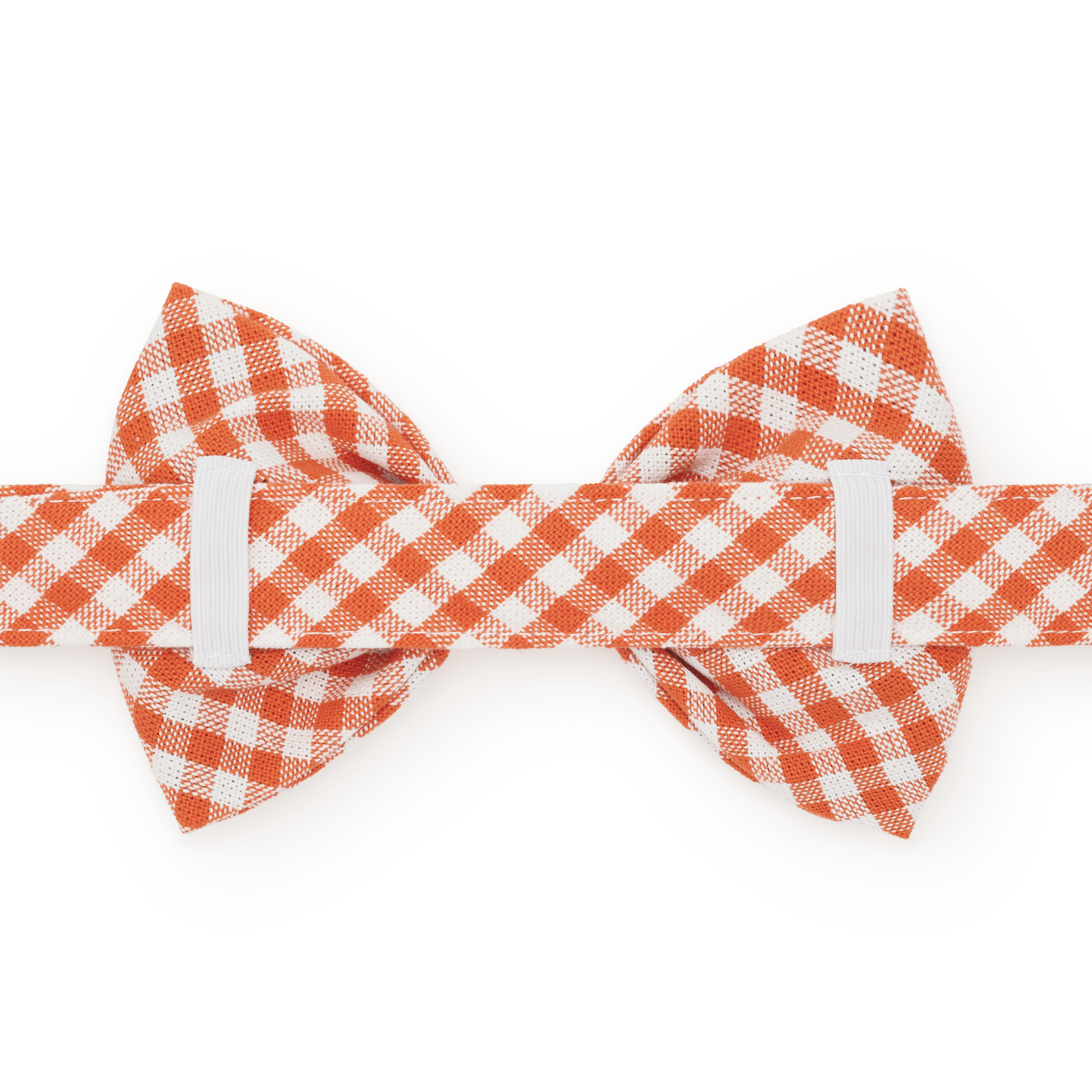 Cider Gingham Dog Bow Tie