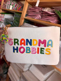 Needlepoint Bag Grandma Hobbies Stripe Cross stitch project Aspen Lane