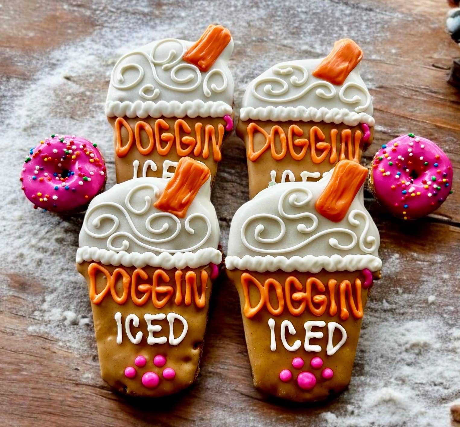 DOGGIN’ ICED coffee dog treats YumYum4DOGS